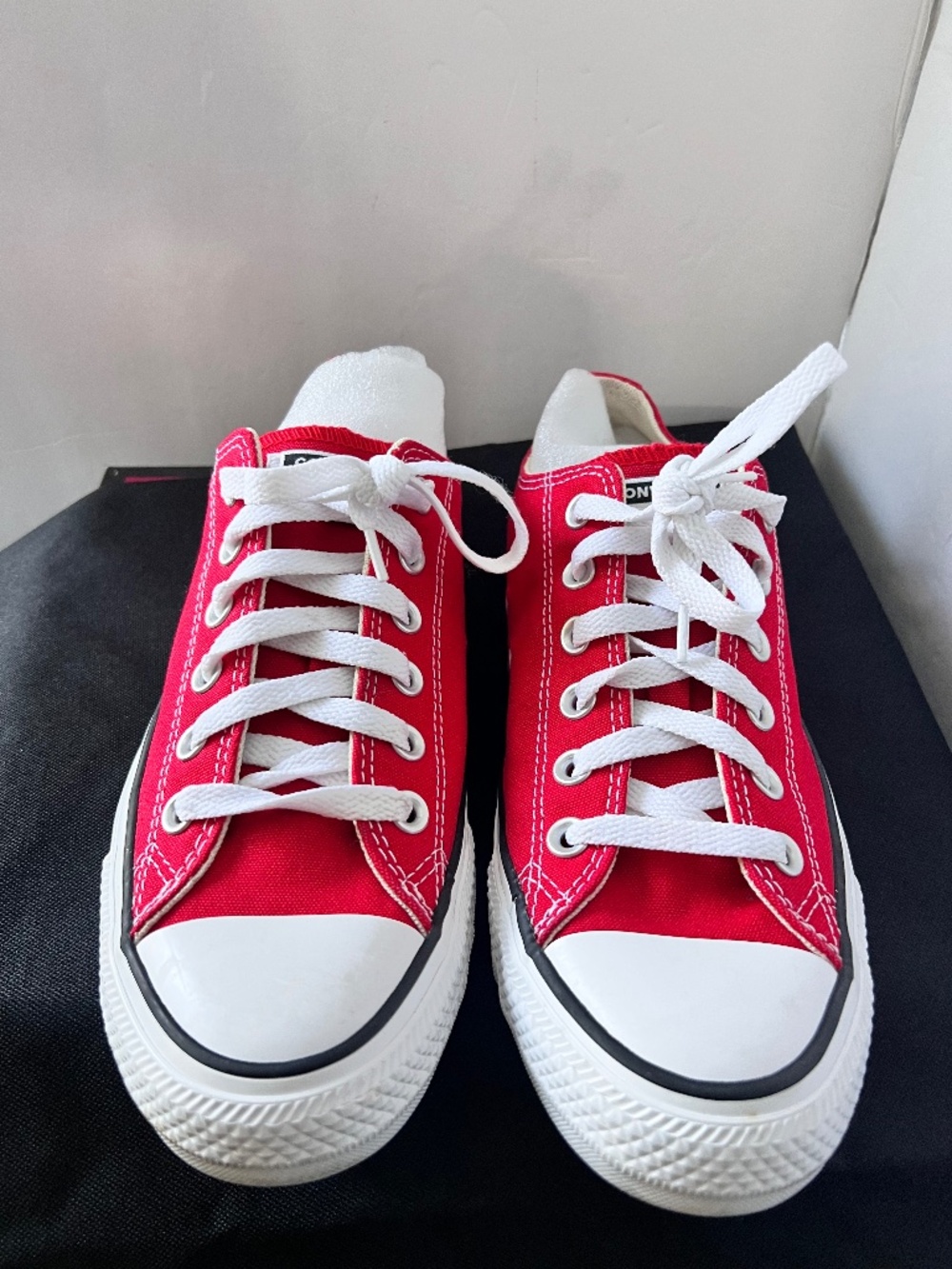 Converse Chuck Taylor Red Canvas Low Top Sneaker Shoes